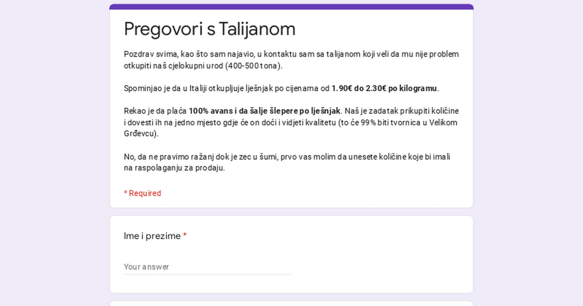 Prodaja 1000 šlepera lješnjaka započinje prvim šleperom xD Priključi se ekipi PZ Naš Lješ…